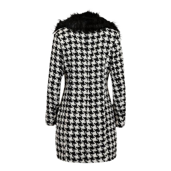 Jessica Simpson Houndstooth Peacoat...Sz: Large - Picture 3 of 3
